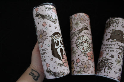 Floral Horror - 20oz Steel Tumbler