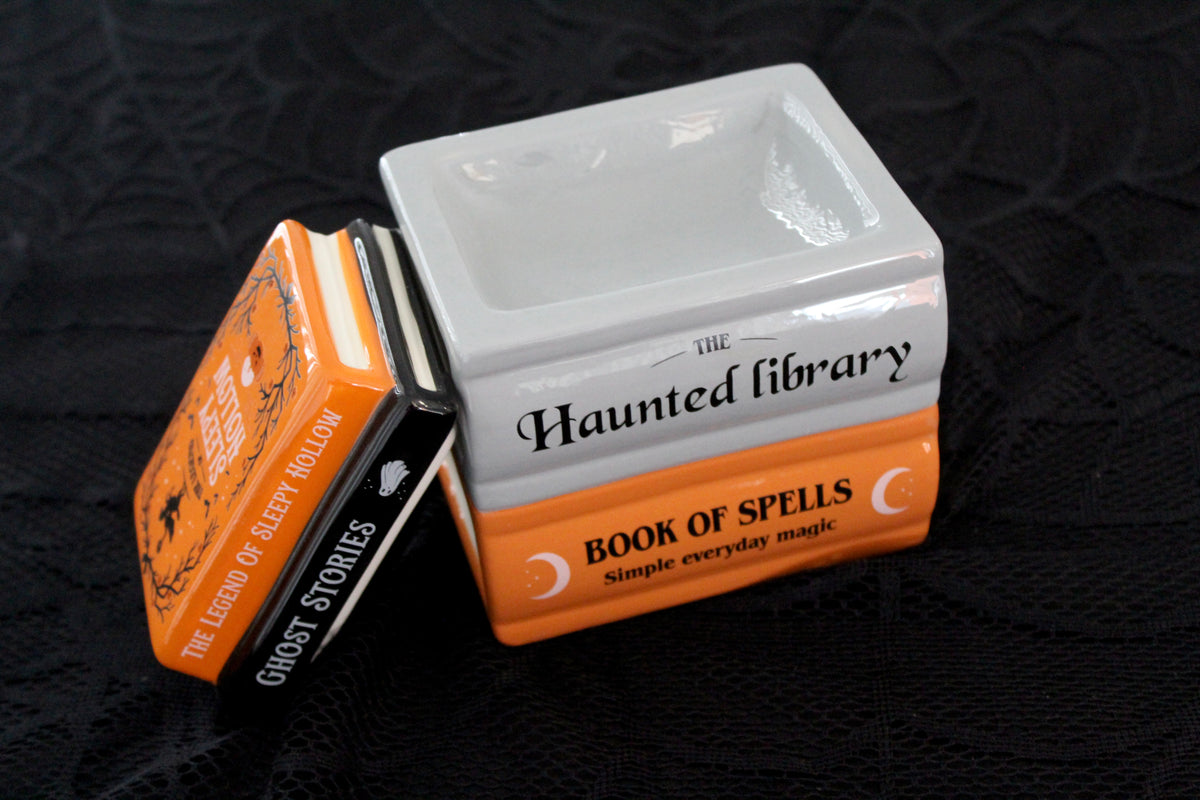 Haunted Library Book Stack Melt Warmer