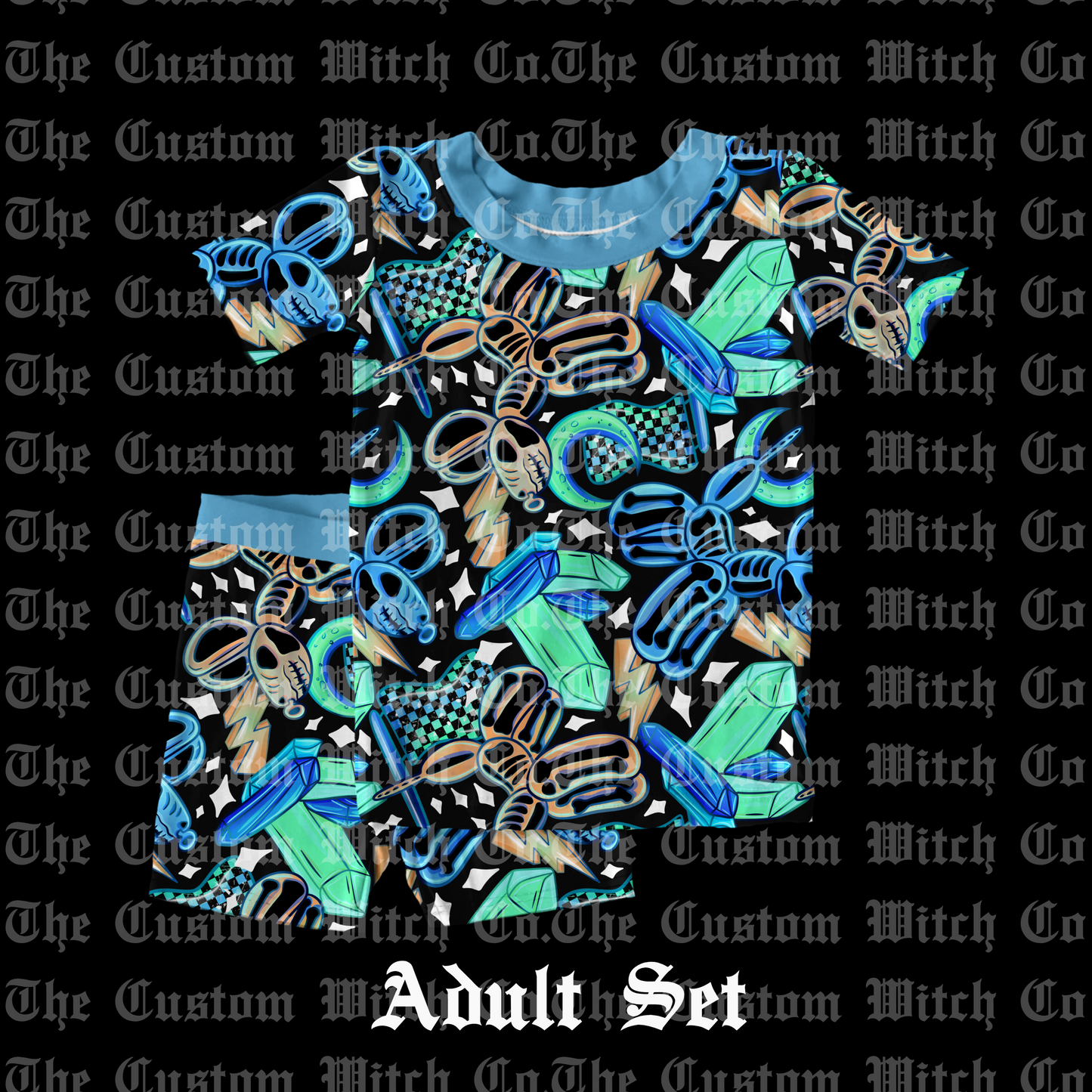 Pre Order Adult PJ’s - Skeletal Balloon Dogs