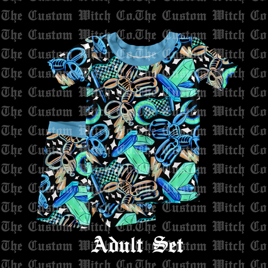 Pre Order Adult PJ’s - Skeletal Balloon Dogs