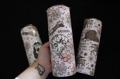 Floral Horror - 20oz Steel Tumbler