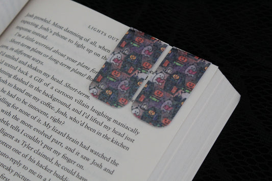 Ghostly Coffin Bookshelf - Holographic Magnetic Bookmark