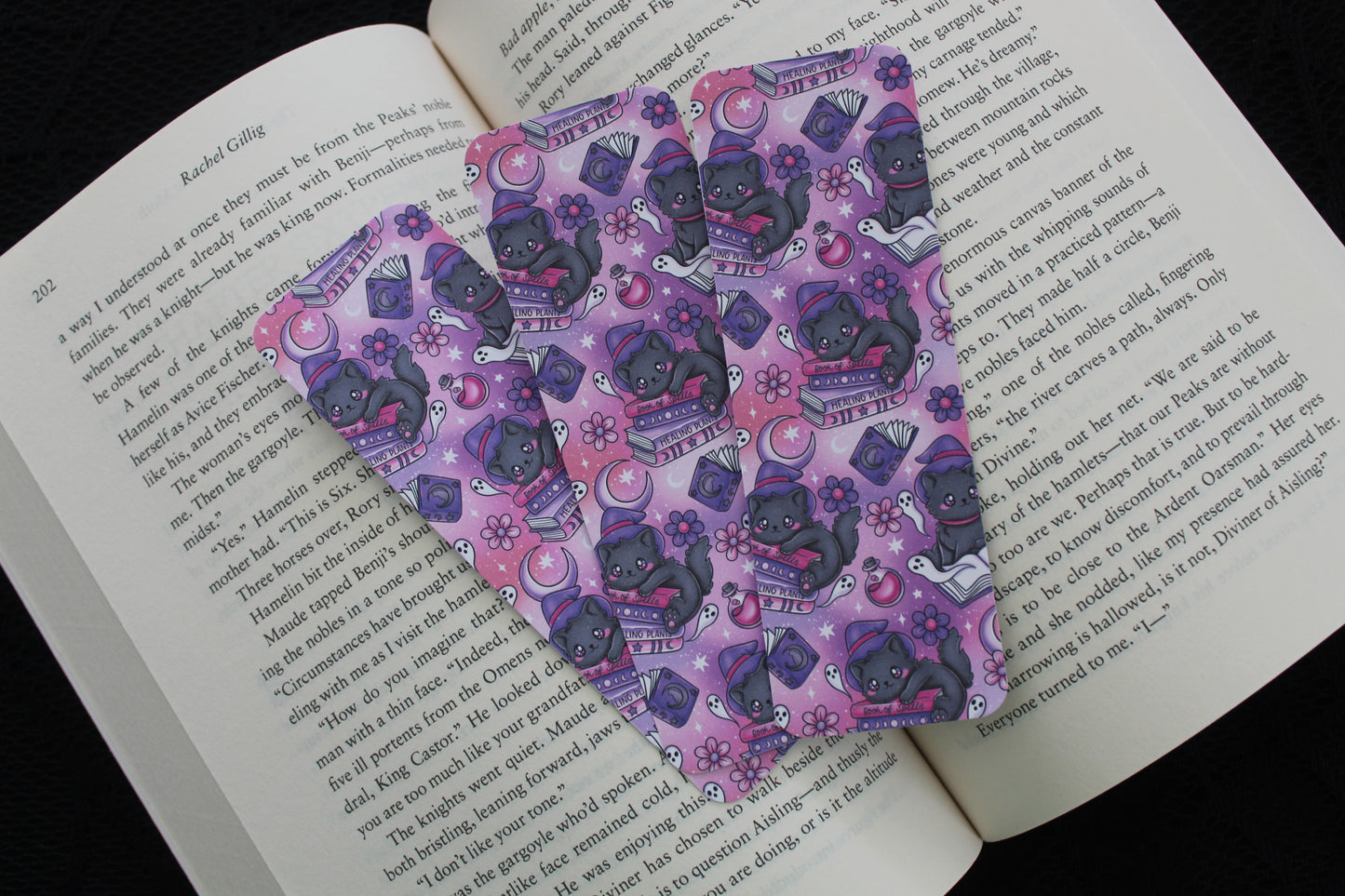 Witchy Book Kitties - Matte Bookmark