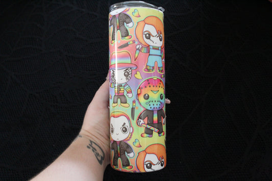 Rainbow Horror Pop - 20oz Steel Tumbler