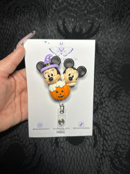 Pumpkin Mice Badge Reel