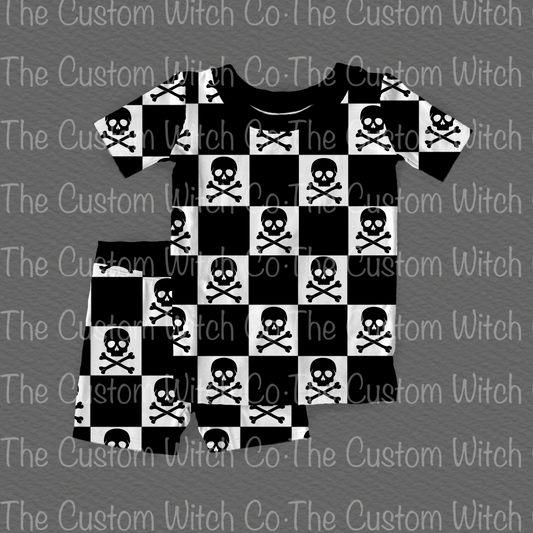 Pre Order 2 Piece Kids Set - Skull n Bones