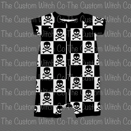 Pre Order Summer Onesie - Skull n Bones