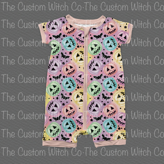 Pre Order Summer Onesie - Pastel Pumpkins