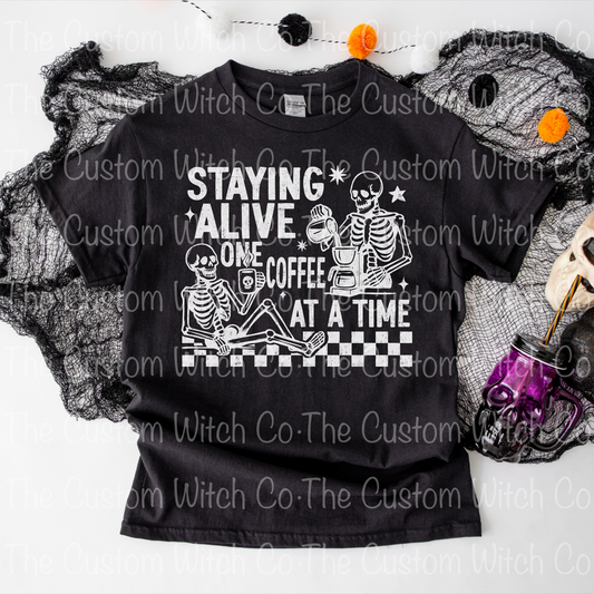 Pre Order Adult Tee - Staying Alive
