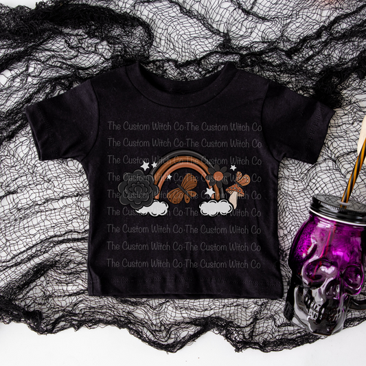 Pre Order - Dark Boho Rainbow Kids Tee