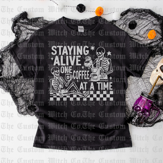 Pre Order Adult Tee - Staying Alive