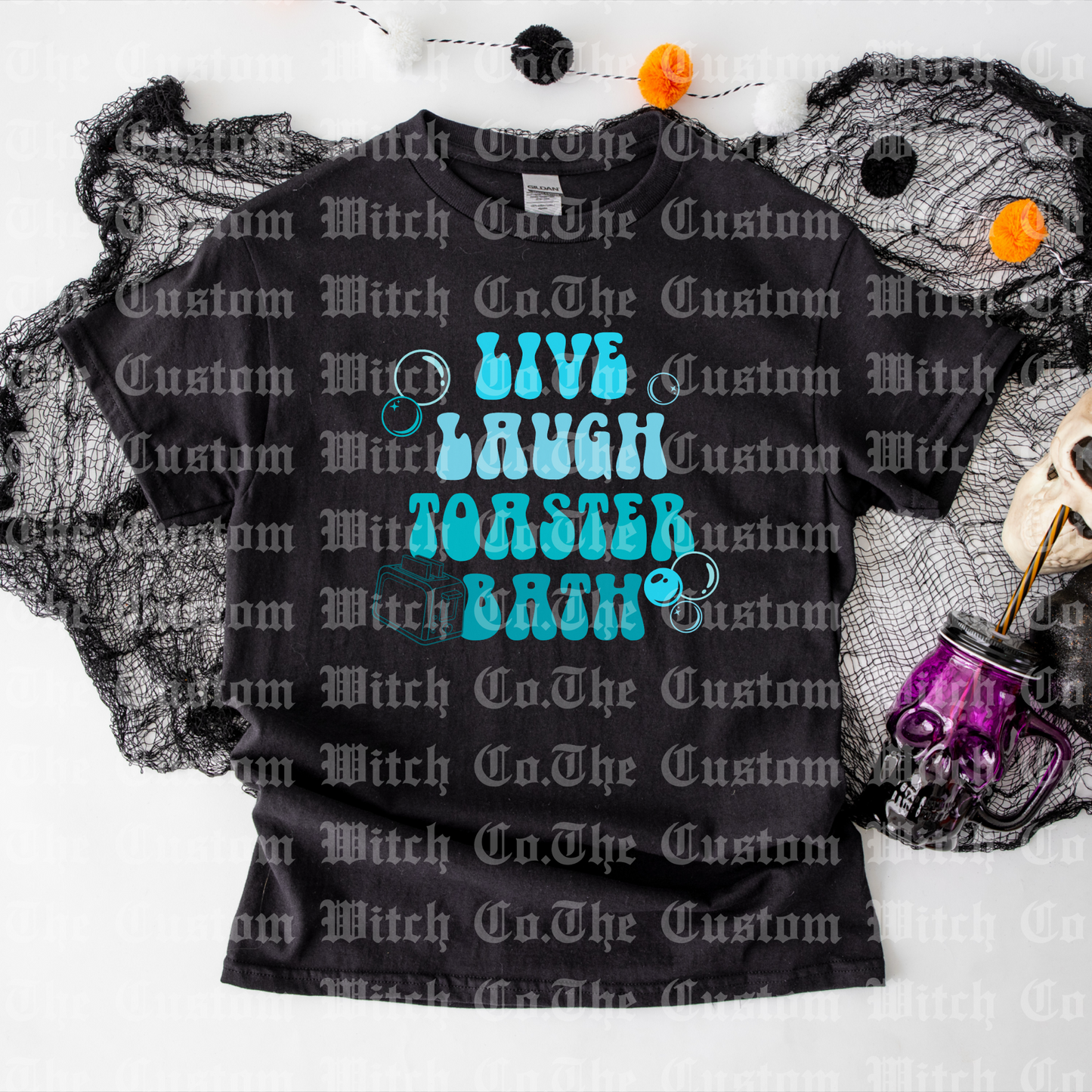 Pre Order Adult Tee - Live, Laugh, Toaster Bath