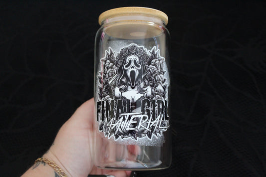Final Girl Material - 16oz Glass Can