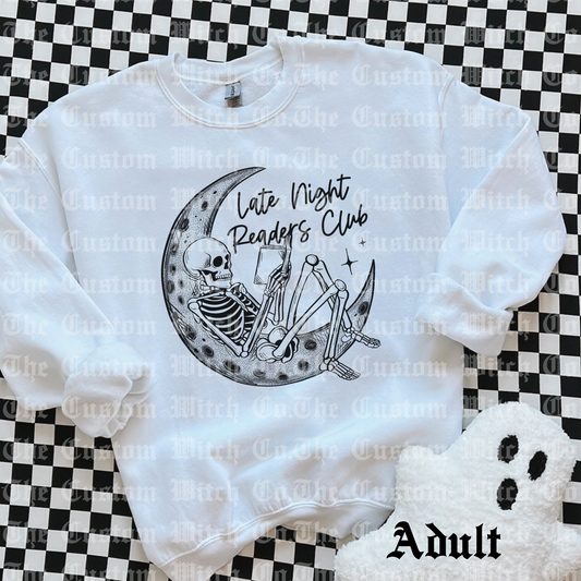 Pre Order Adult Sweatshirt - Late Night Readers