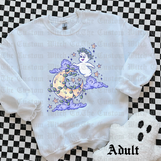 Pre Order Adult Sweatshirt - Moon Ghost