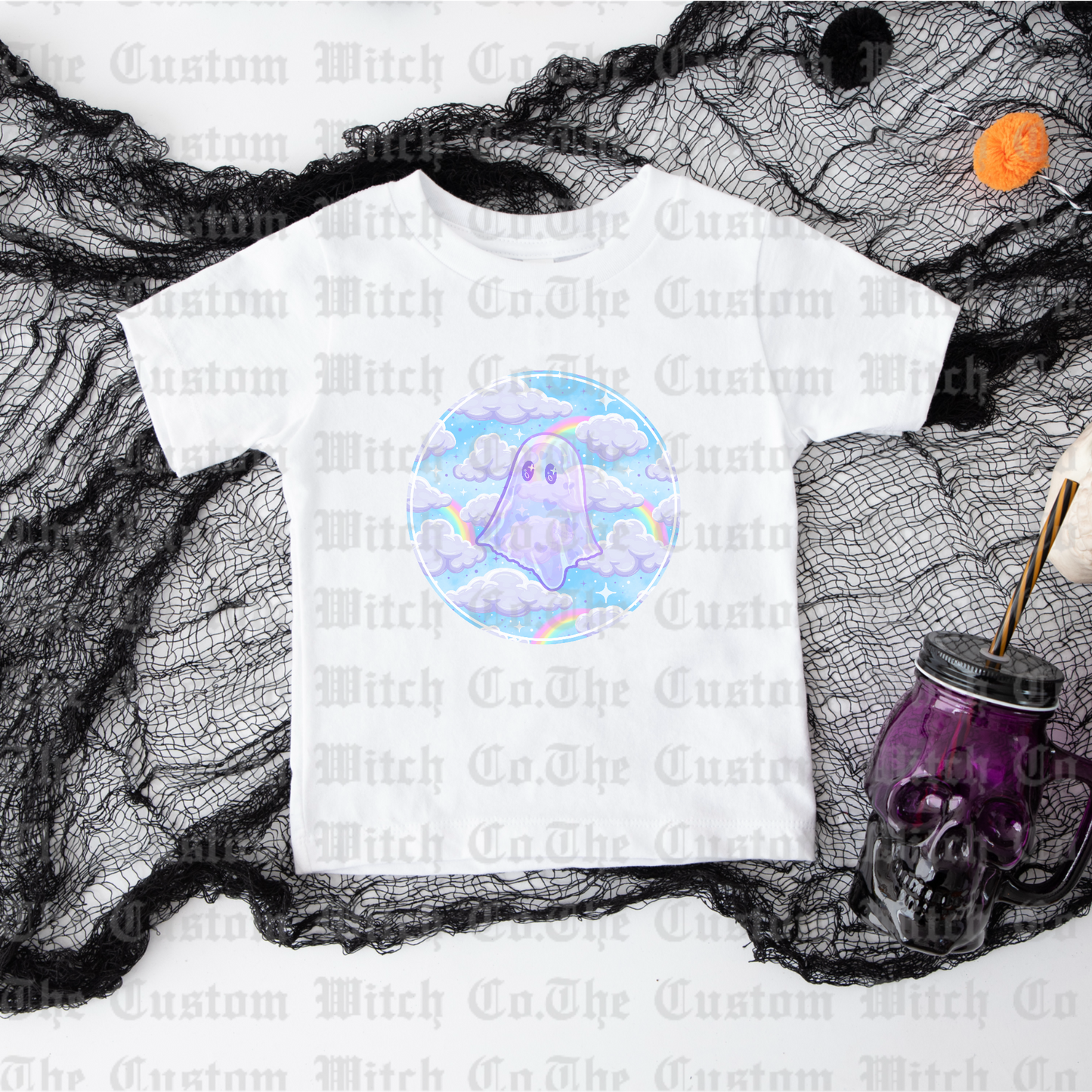 Pre Order - Rainbow Cloud Ghostie Kids Tee