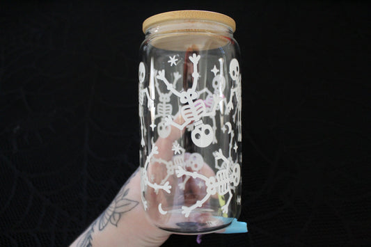 Skeletons - 16oz Glass Can